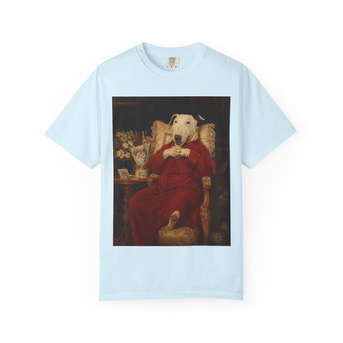 Bull Terrier A Happy Birthday — after Antonio Casanova y Estorach, c.1890 | Garment-Dyed Tee