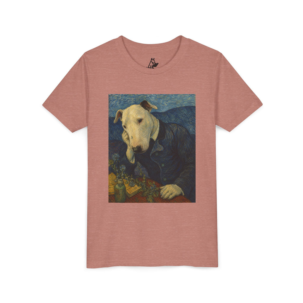 Bull Terrier Portrait of Doctor Gachet — after Vincent van Gogh, 1890 | Youth Tee