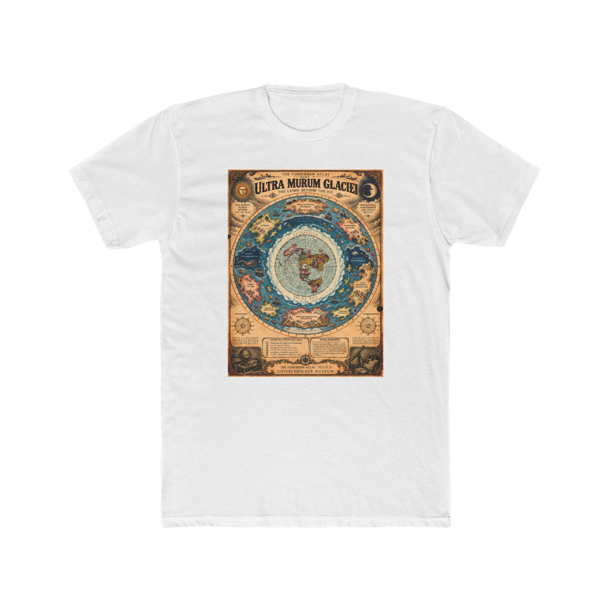 Ultra Murum Glaciei, The Forbidden Atlas Plate II | Unisex Cotton Crew Tee