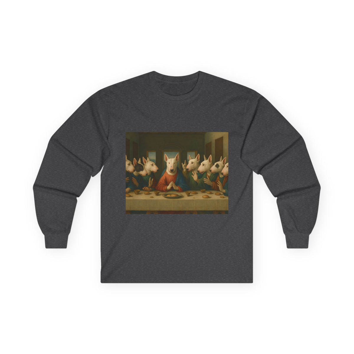 Bull Terrier The Last Supper — after Leonardo da Vinci, 1498 | Long Sleeve