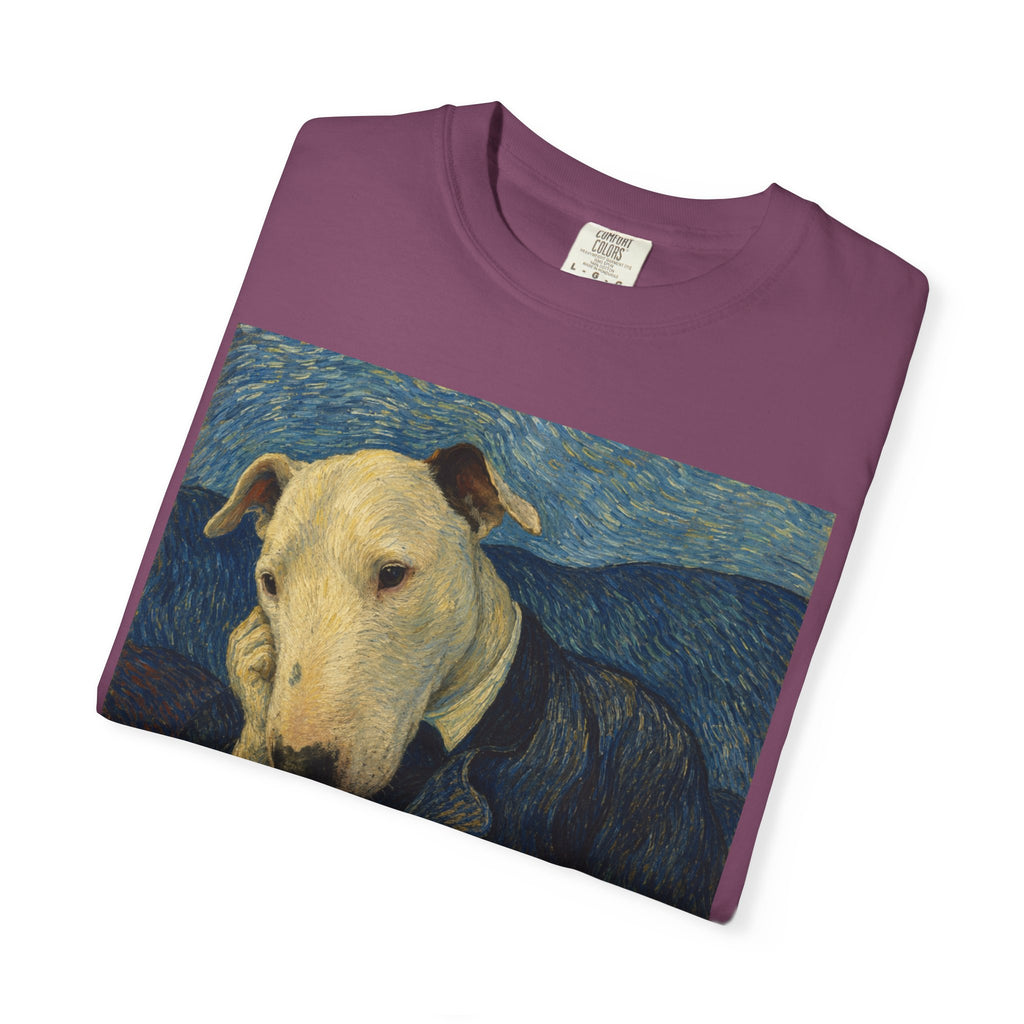 Bull Terrier Portrait of Doctor Gachet — after Vincent van Gogh, 1890 | Garment-Dyed Tee