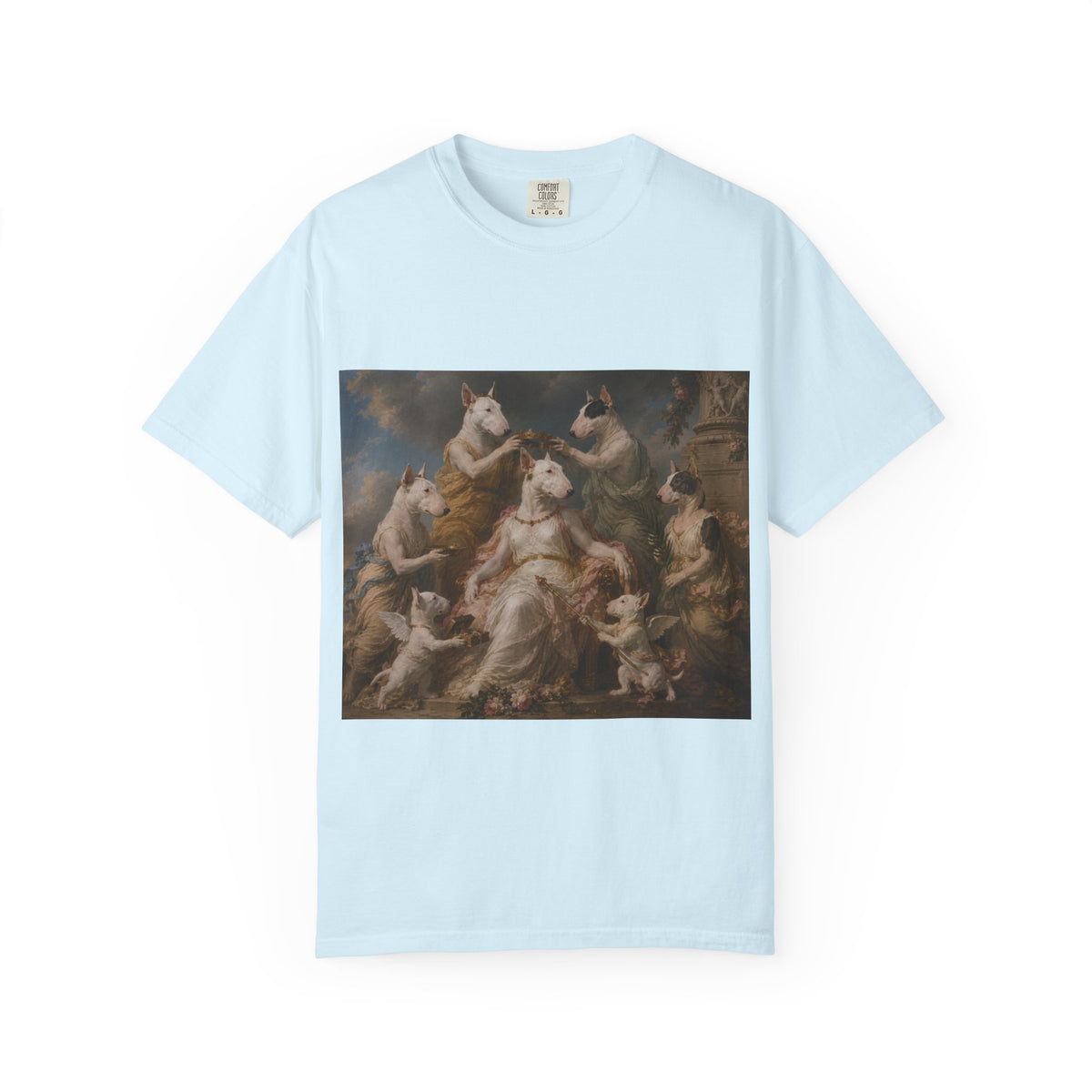 Bull Terrier Themire Crowned by the Graces — after the Sevres Manufactory, 1777 | Garment-Dyed Tee