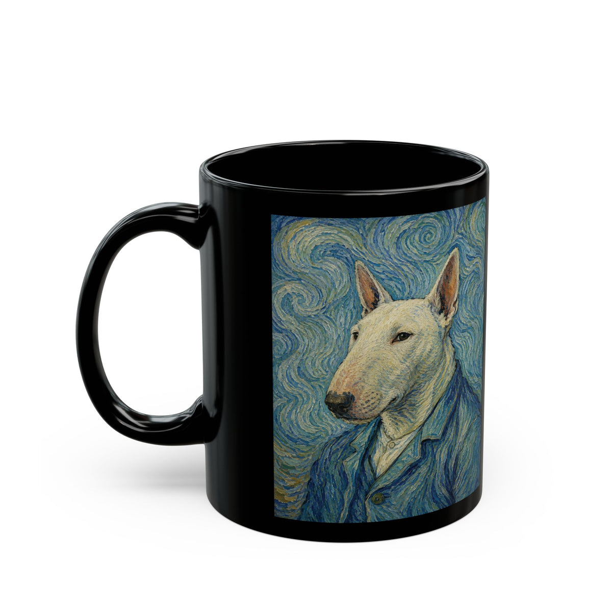Bull Terrier Self Portrait — after Vincent van Gogh, 1889 | Mug (11oz, 15oz)