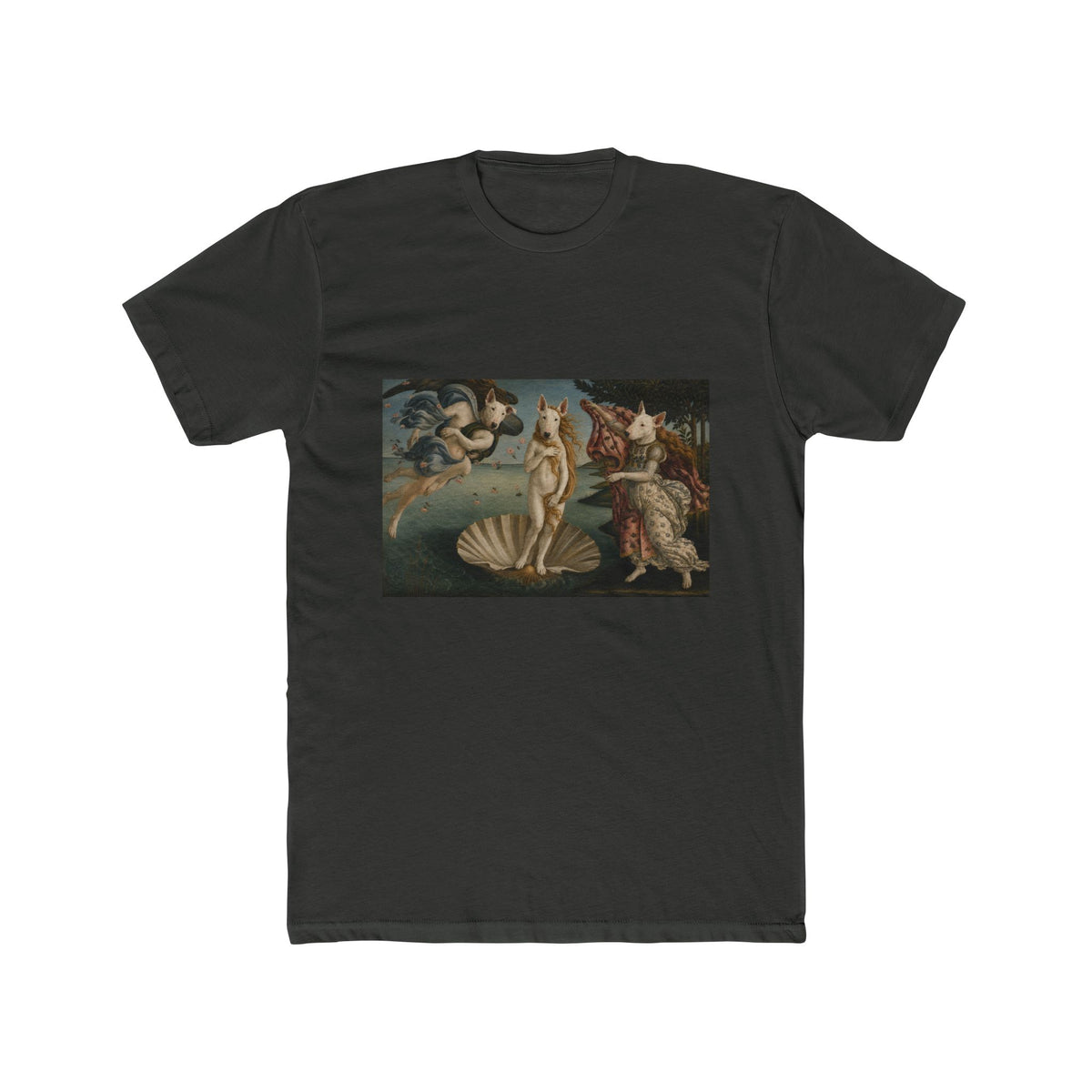 Bull Terrier The Birth of Venus — after Sandro Botticelli, c.1485 | Tee