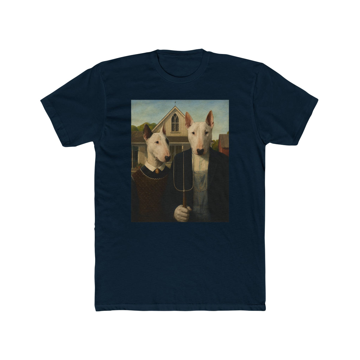 Bull Terrier American Gothic — after Grant Wood, 1930 | Tee