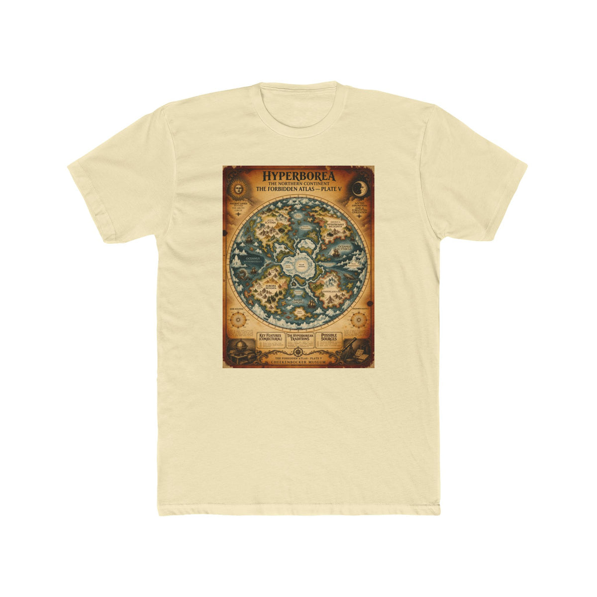 Hyperborea, The Forbidden Atlas Plate V | Unisex Cotton Crew Tee