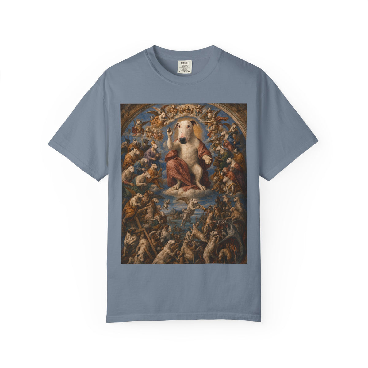 Bull Terrier The Last Judgement — after Michelangelo, 1541 | Garment-Dyed Tee
