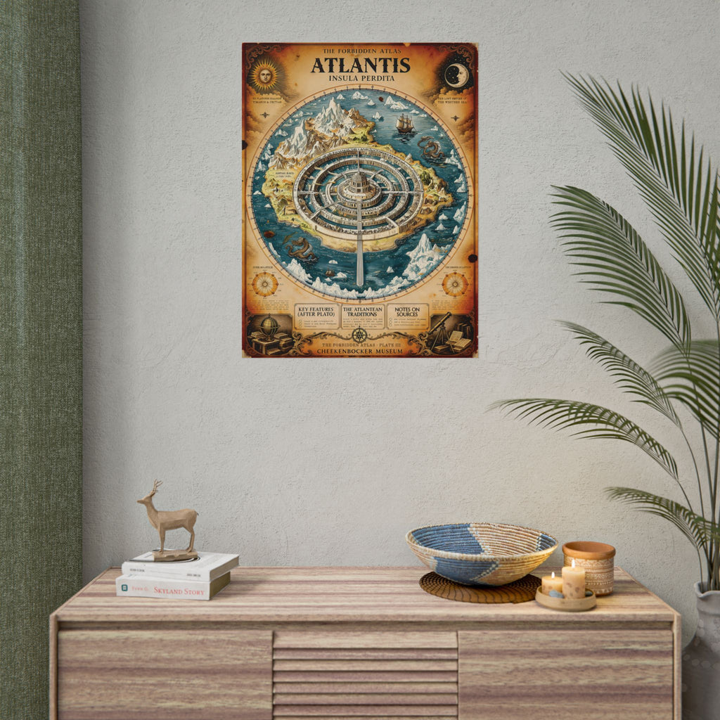 Atlantis, The Forbidden Atlas Plate III | Poster