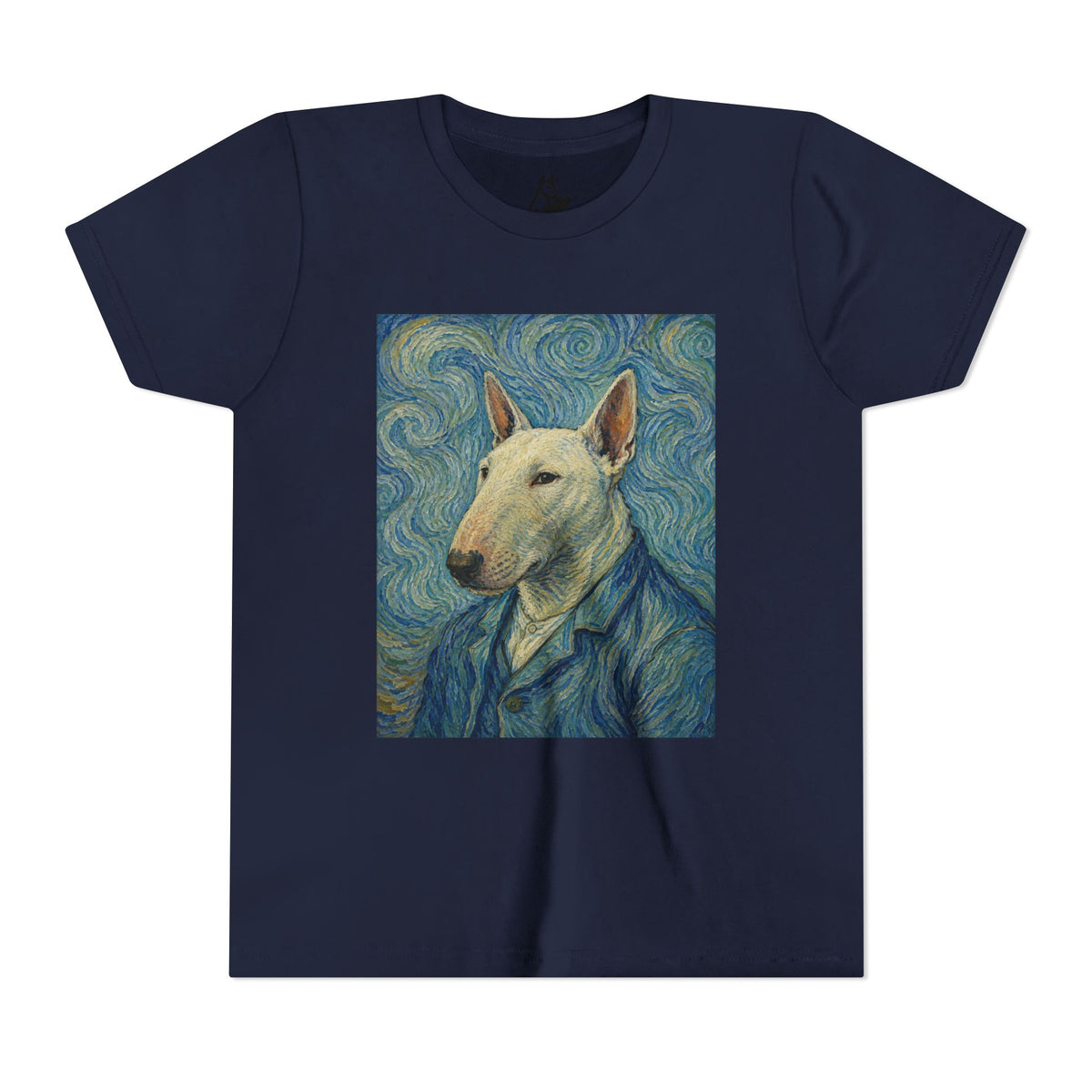Bull Terrier Self-Portrait — after Vincent van Gogh, 1889 | Youth Tee