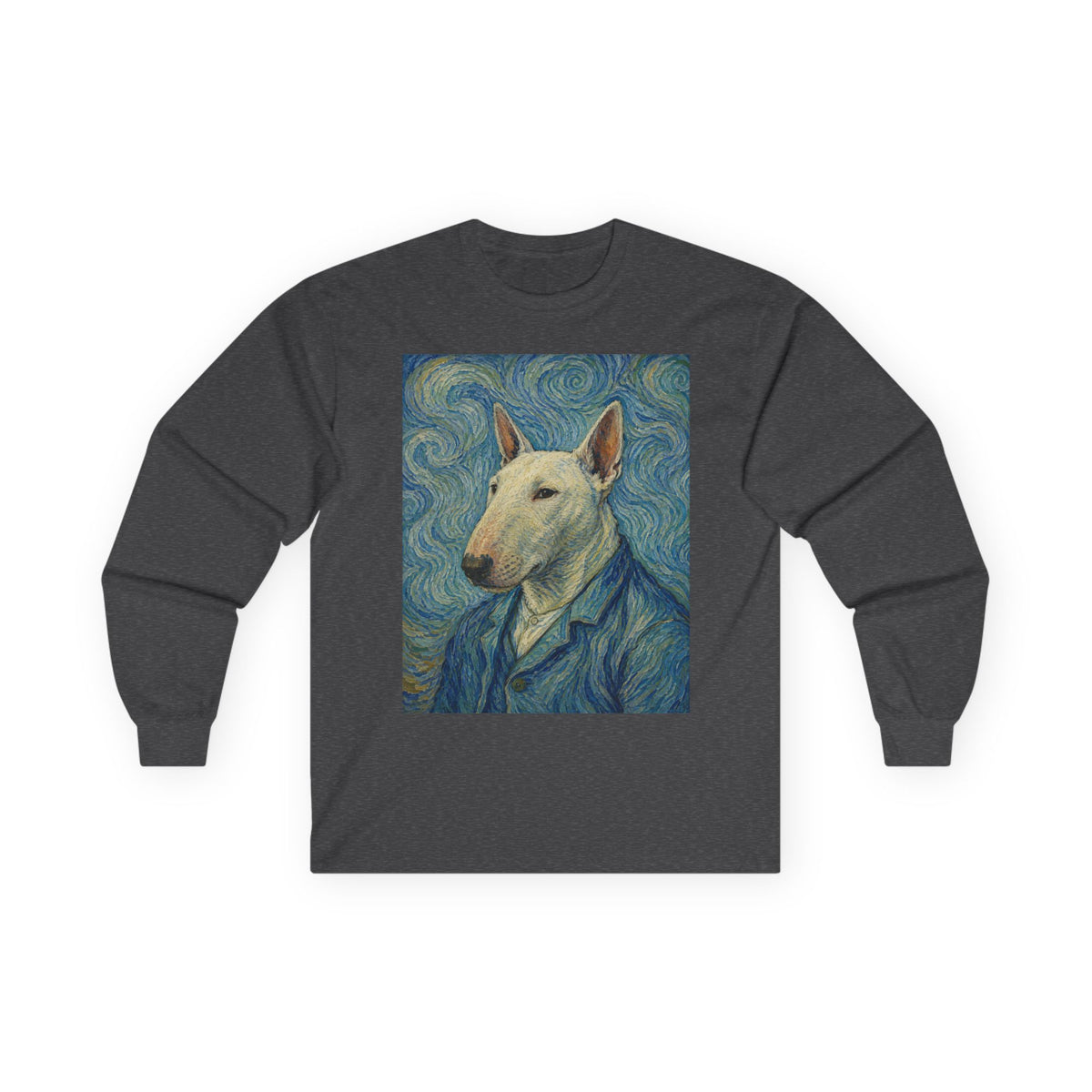 Bull Terrier Self Portrait — after Vincent van Gogh, 1889 | Long Sleeve
