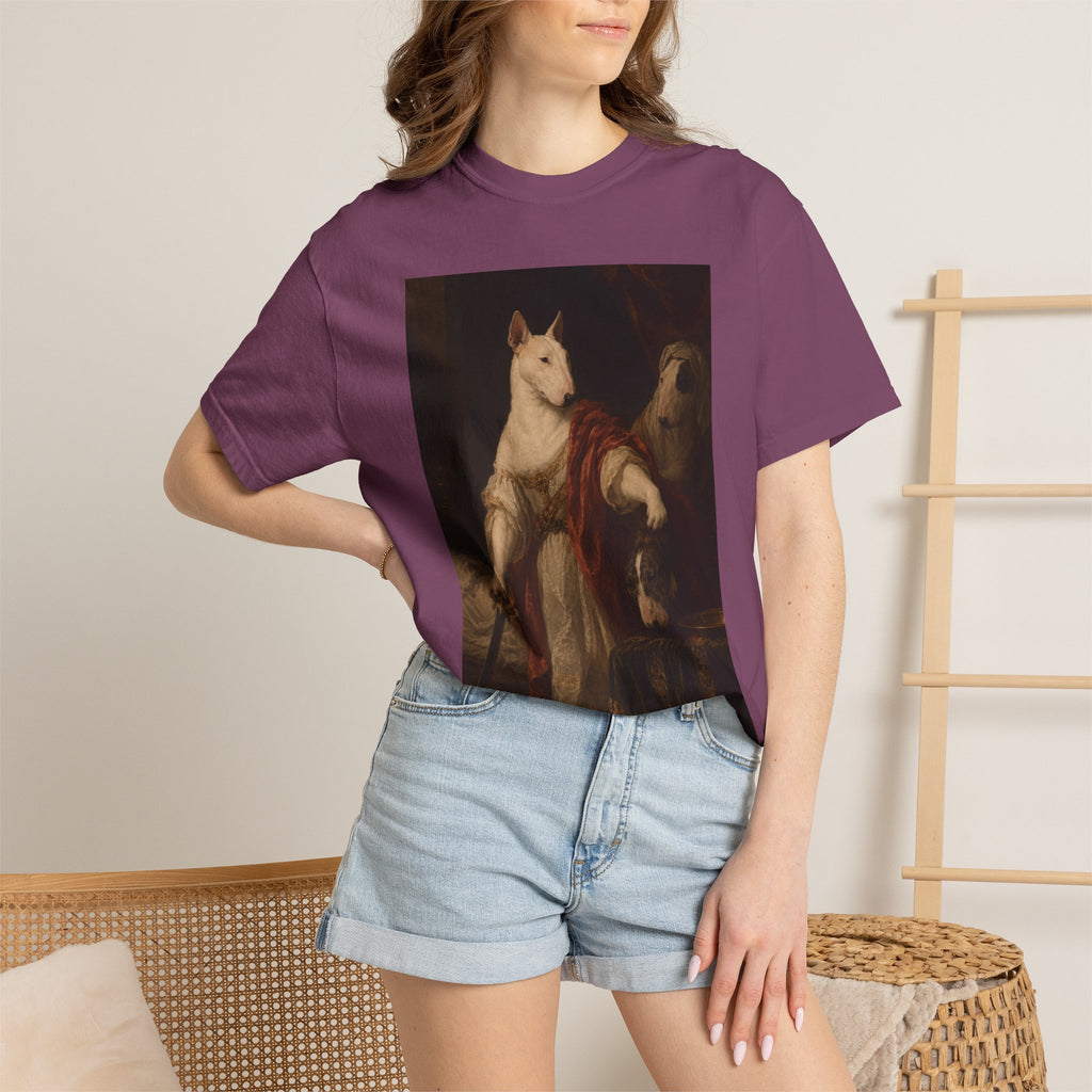 Bull Terrier Judith with the Head of Holofernes — after David Teniers the Younger, 1650s | Garment-Dyed Tee