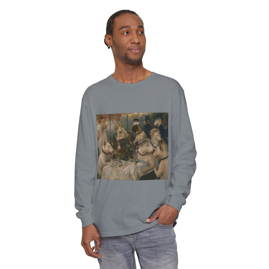 Bull Terrier Luncheon of the Boating Party — after Pierre-Auguste Renoir, 1881 | Long Sleeve