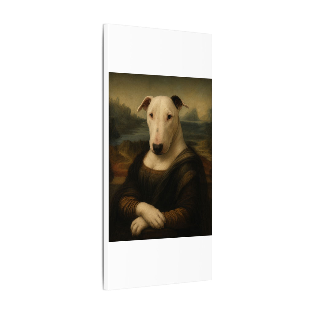 Bull Terrier Mona Lisa — after Leonardo da Vinci, c.1503 | Canvas