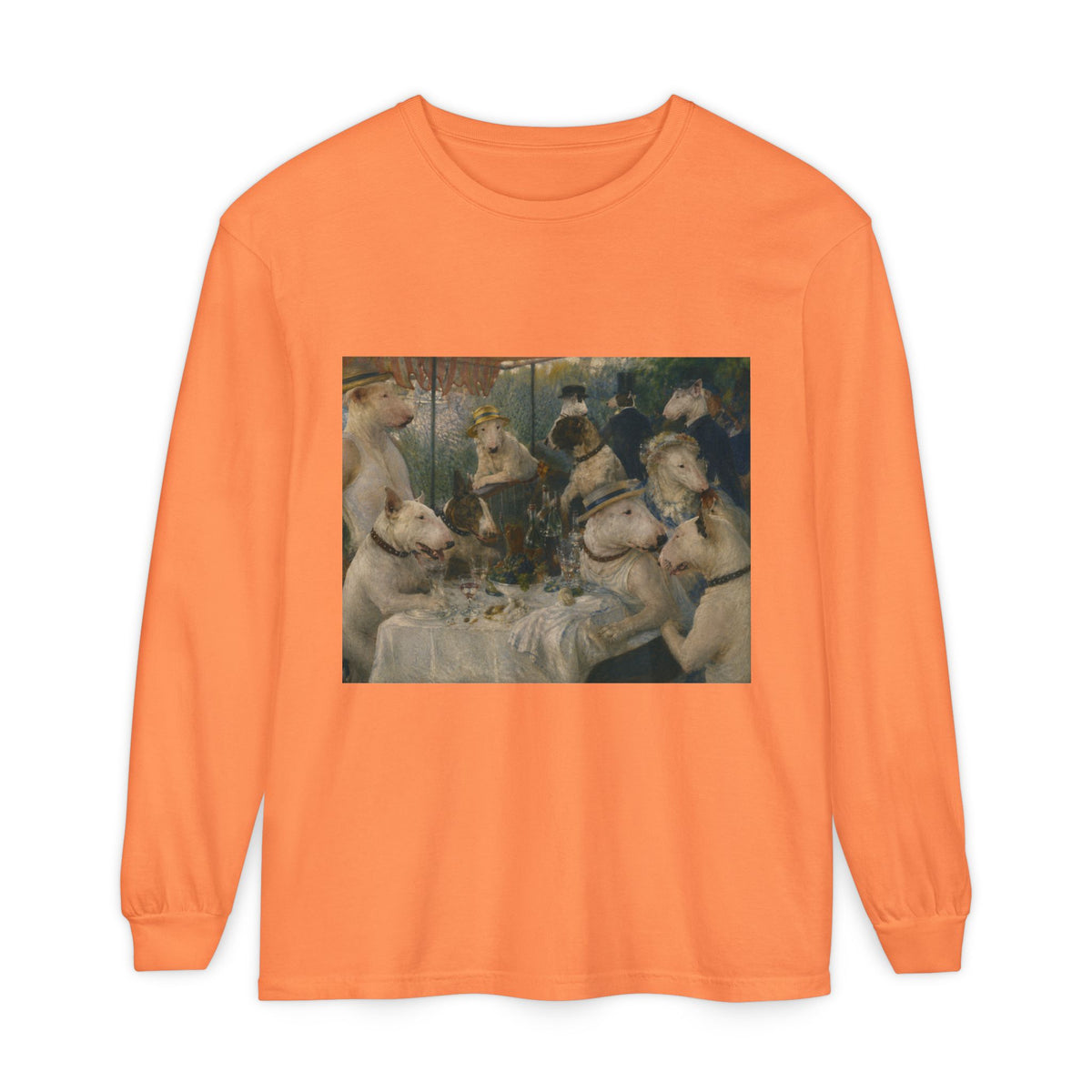 Bull Terrier Luncheon of the Boating Party — after Pierre-Auguste Renoir, 1881 | Long Sleeve