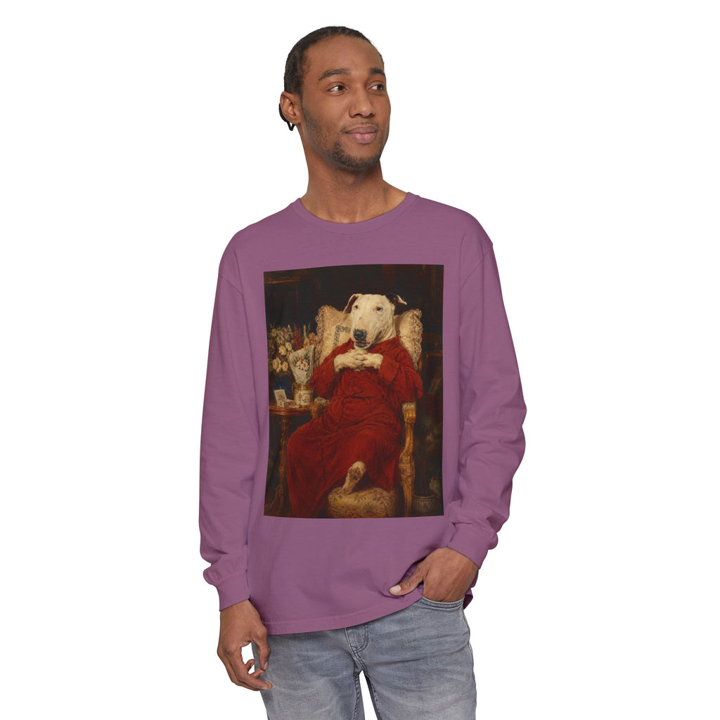 Bull Terrier A Happy Birthday — after Antonio Casanova y Estorach, c.1890 | Long Sleeve