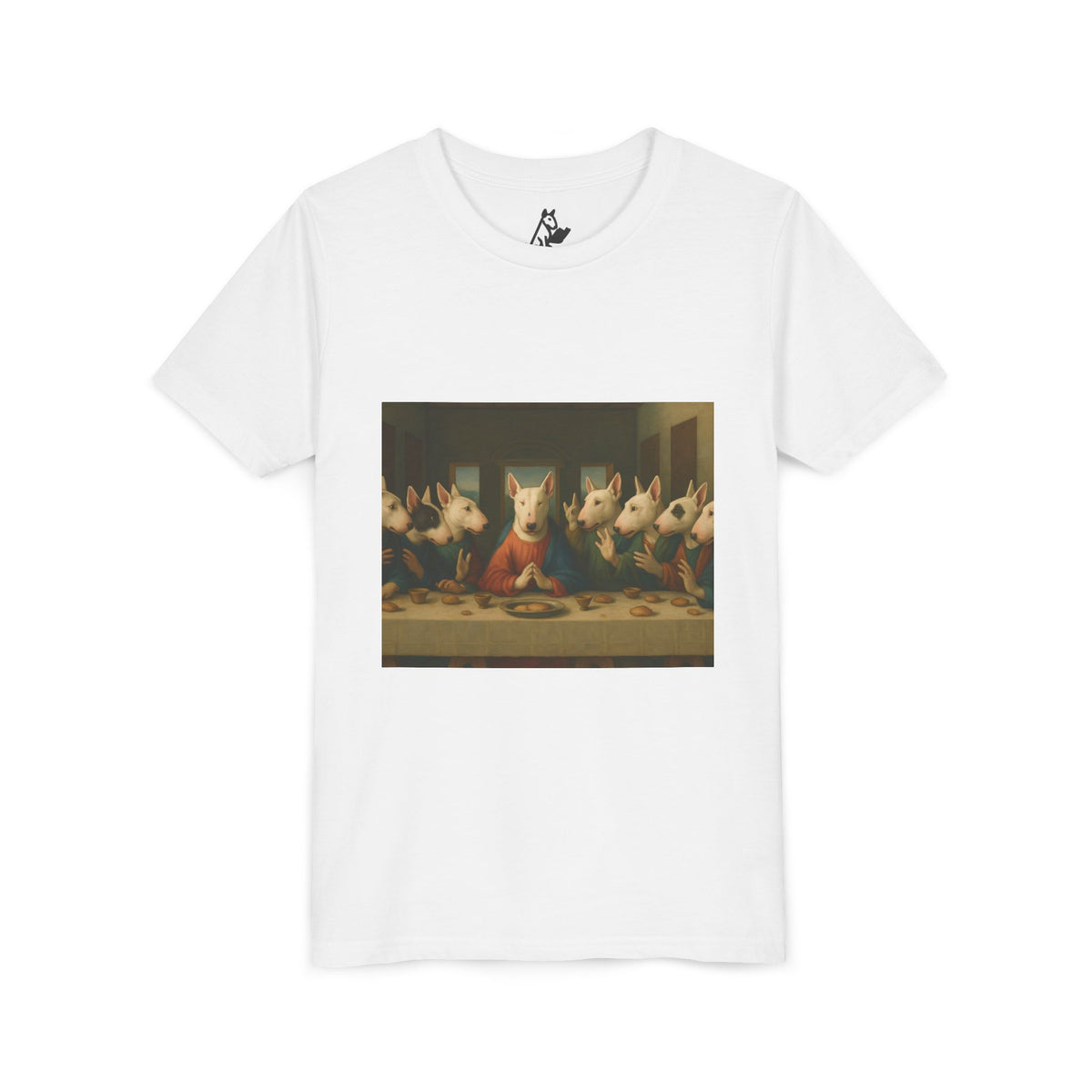 Bull Terrier The Last Supper — after Leonardo da Vinci, 1498 | Youth Tee