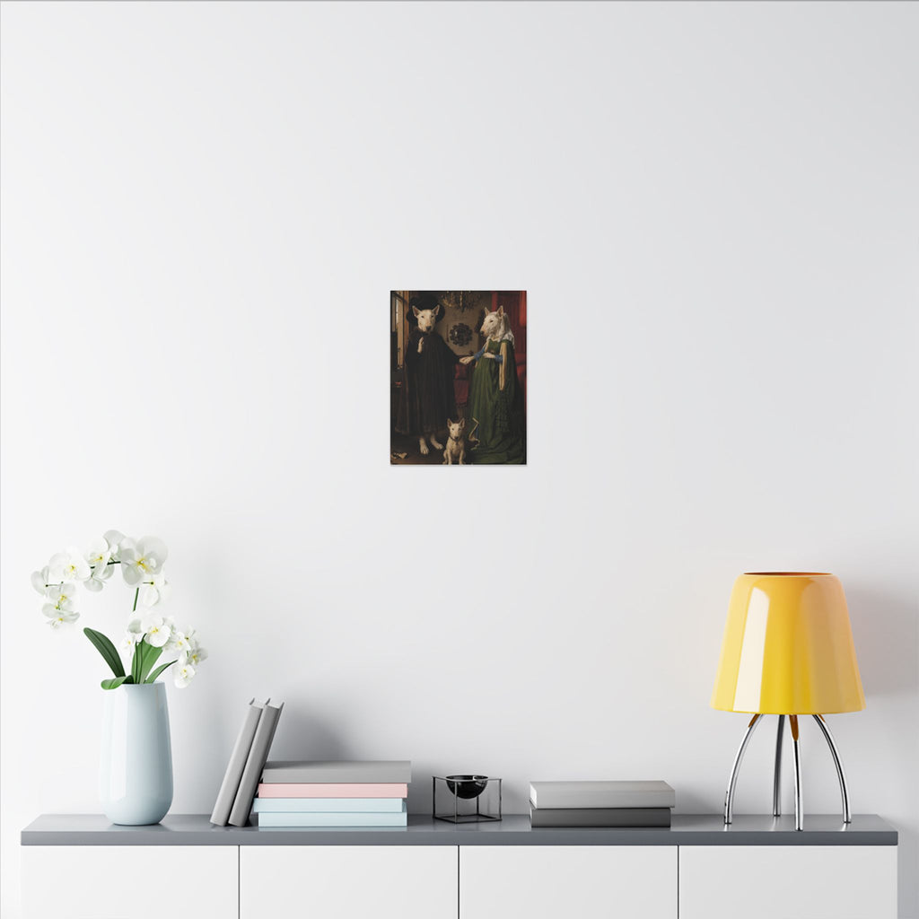 Bull Terrier The Arnolfini Portrait — after Jan van Eyck, 1434 | Canvas