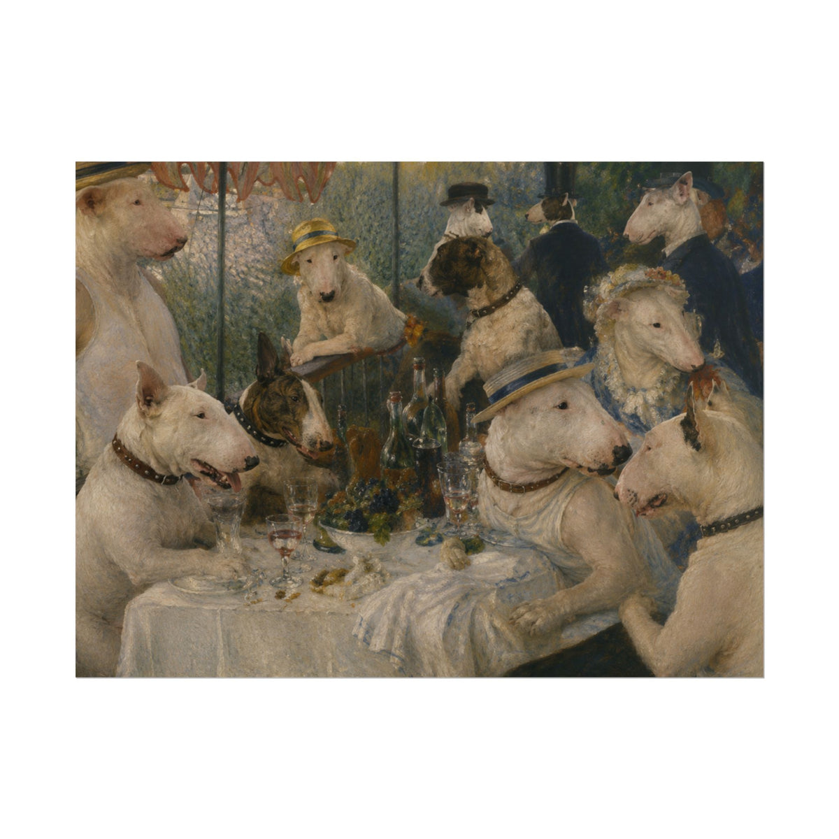 Bull Terrier Luncheon of the Boating Party — after Pierre-Auguste Renoir, 1881 | Poster