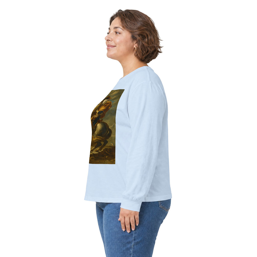 Bull Terrier Napoleon — after Jacques-Louis David, 1801 | Long Sleeve