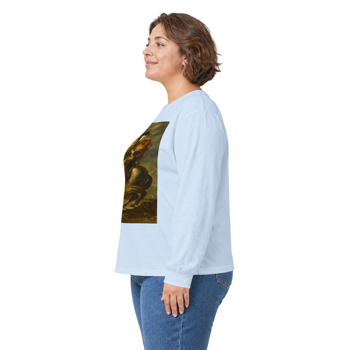 Bull Terrier Napoleon — after Jacques-Louis David, 1801 | Long Sleeve