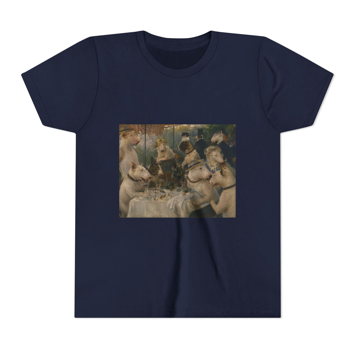 Bull Terrier Luncheon of the Boating Party — after Pierre-Auguste Renoir, 1881 | Youth Tee