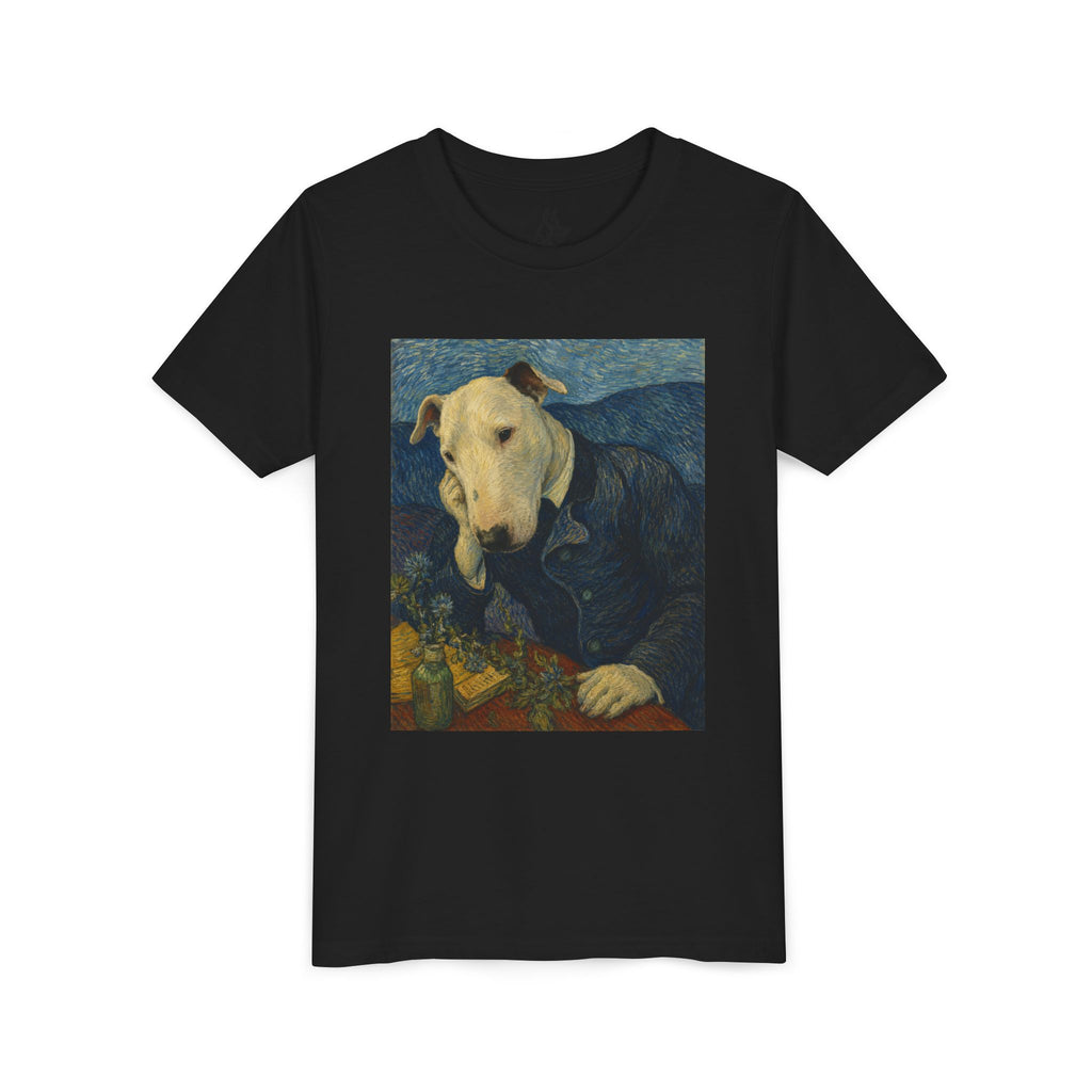 Bull Terrier Portrait of Doctor Gachet — after Vincent van Gogh, 1890 | Youth Tee