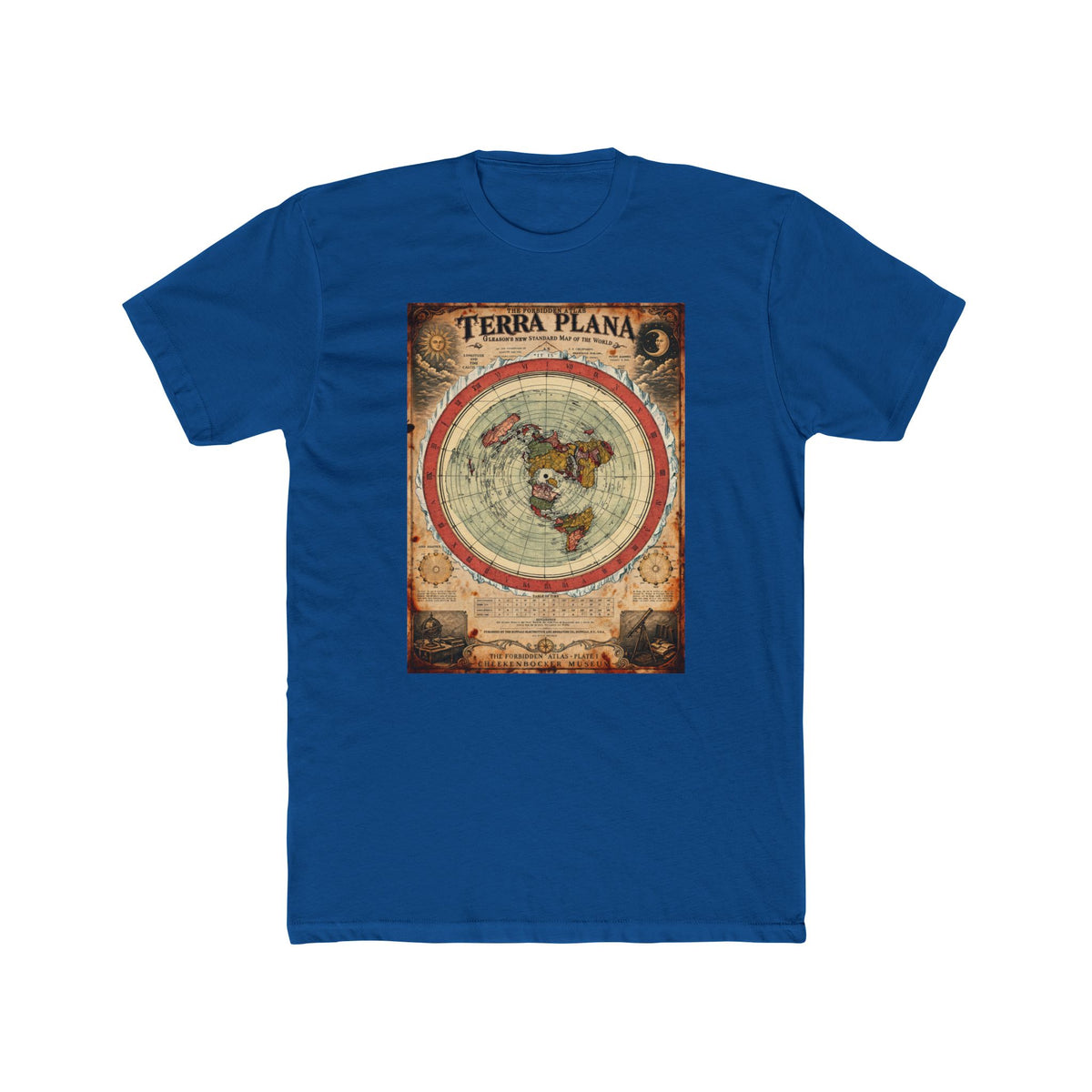 Terra Plana, The Forbidden Atlas Plate I | Unisex Cotton Crew Tee
