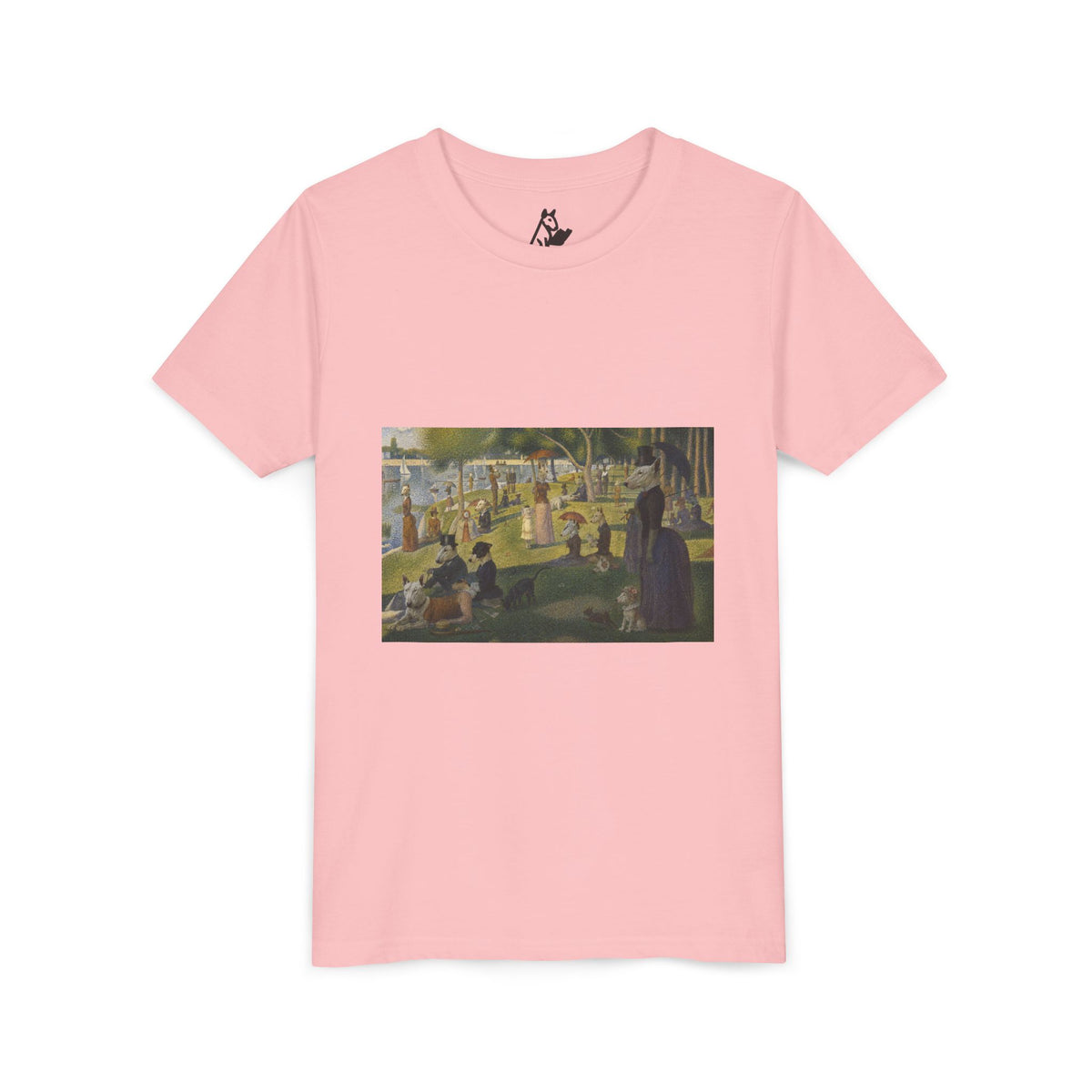 Bull Terrier A Sunday Afternoon on La Grande Jatte — after Georges Seurat, 1886 | Youth Tee