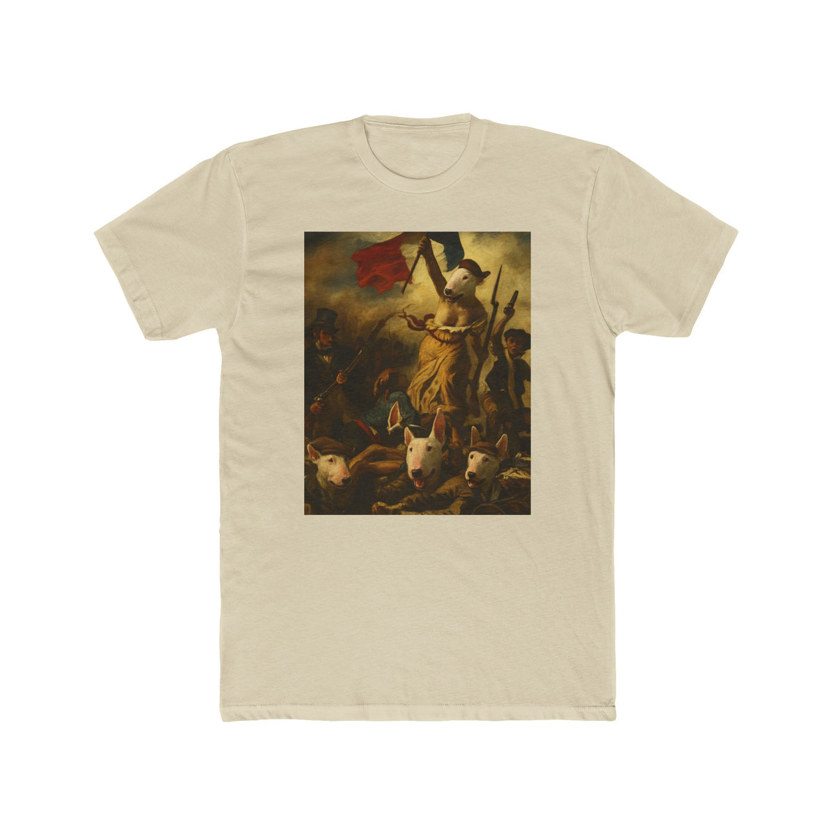 Bull Terrier Liberty Leading The People — after Eugene Delacroix, 1830 | Tee