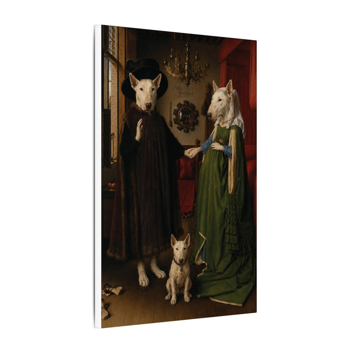 Bull Terrier The Arnolfini Portrait — after Jan van Eyck, 1434 | Canvas