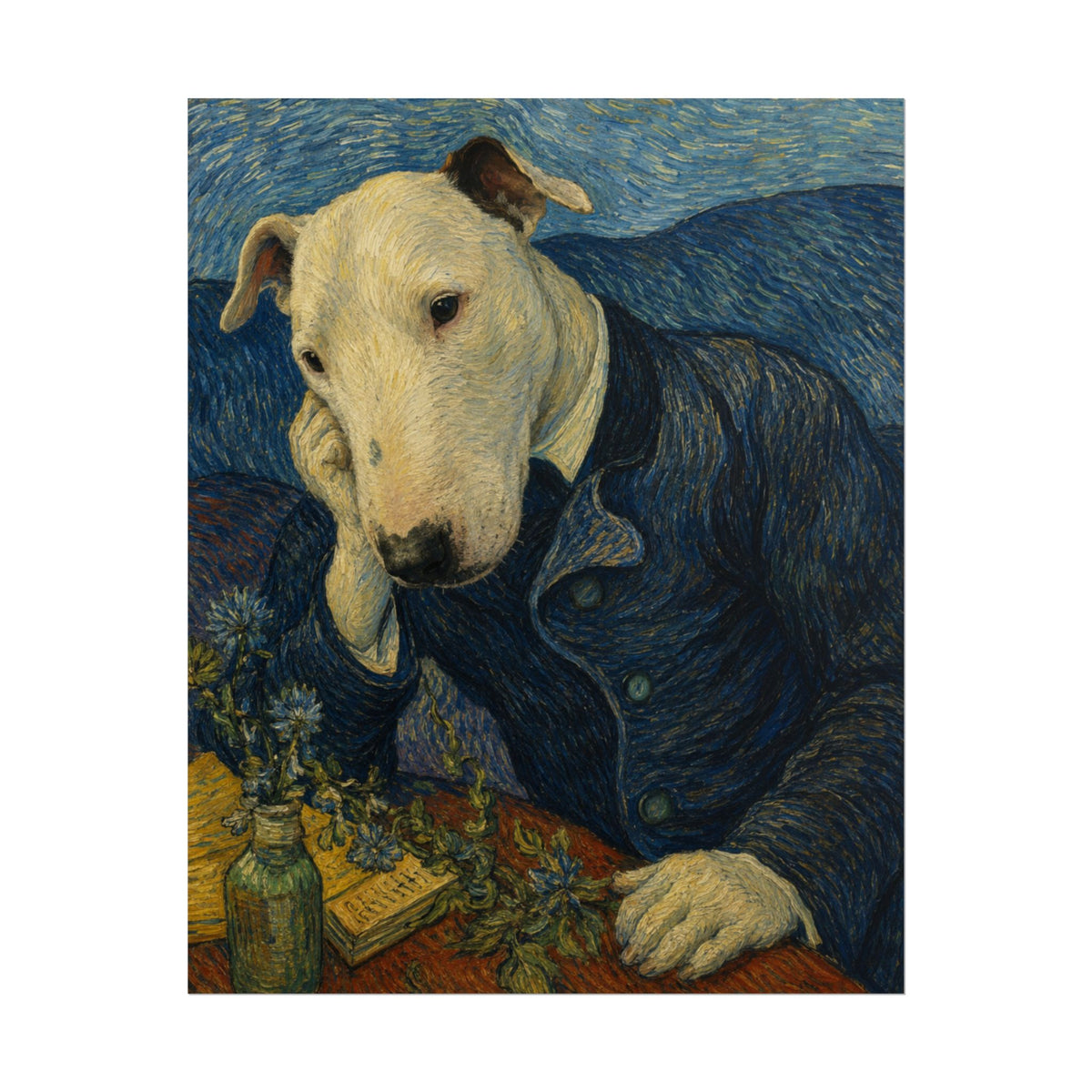 Bull Terrier Portrait Of Doctor Gachet — after Vincent van Gogh, 1890 | Print