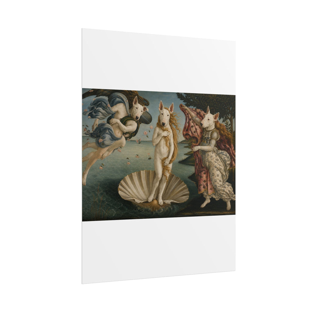 Bull Terrier The Birth of Venus — after Sandro Botticelli, c.1485 | Print