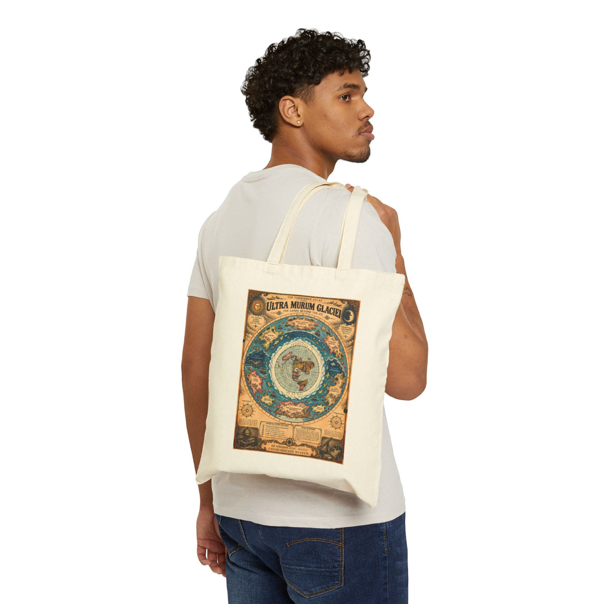 Ultra Murum Glaciei, The Forbidden Atlas Plate II | Canvas Tote