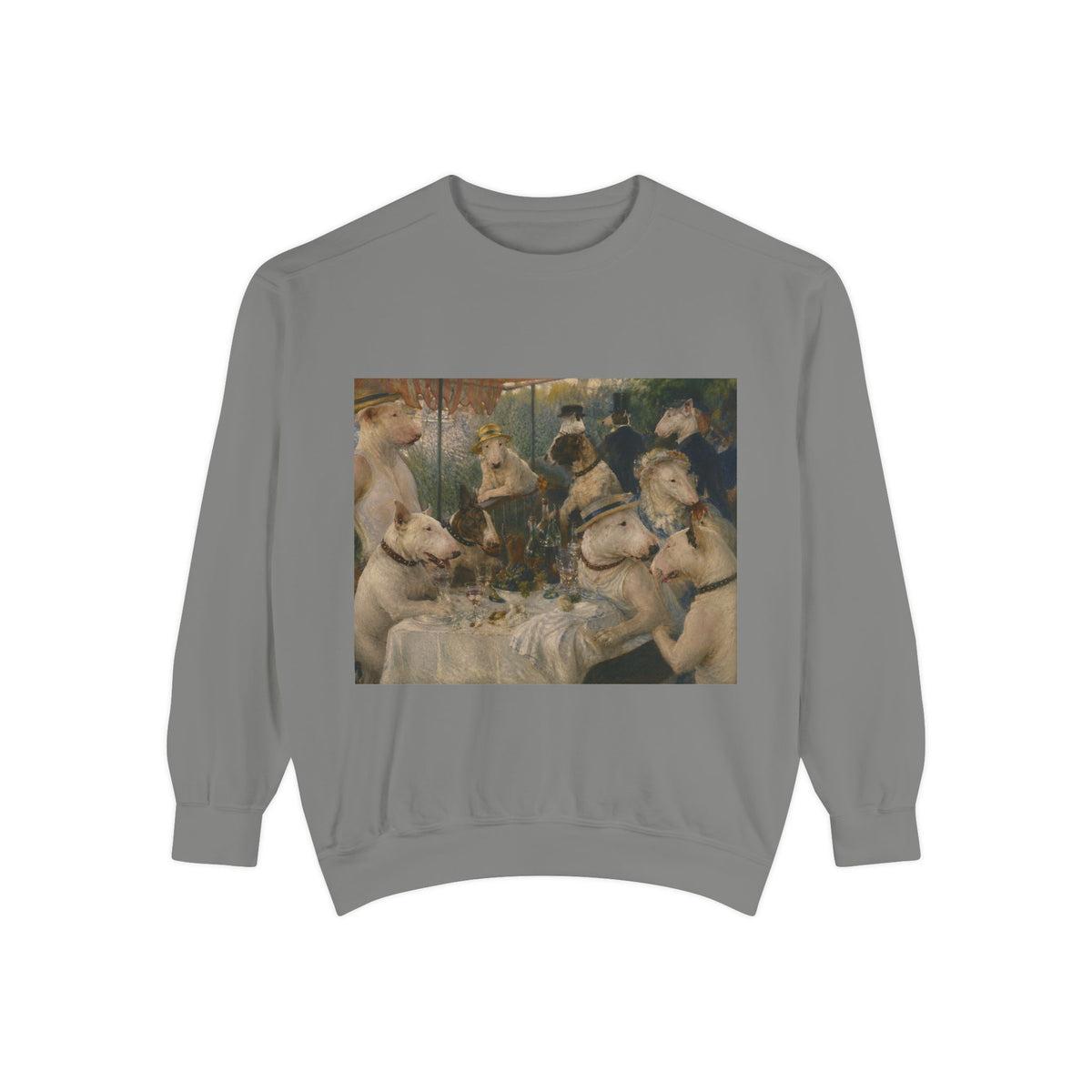 Bull Terrier Luncheon of the Boating Party — after Pierre-Auguste Renoir, 1881 | Crewneck
