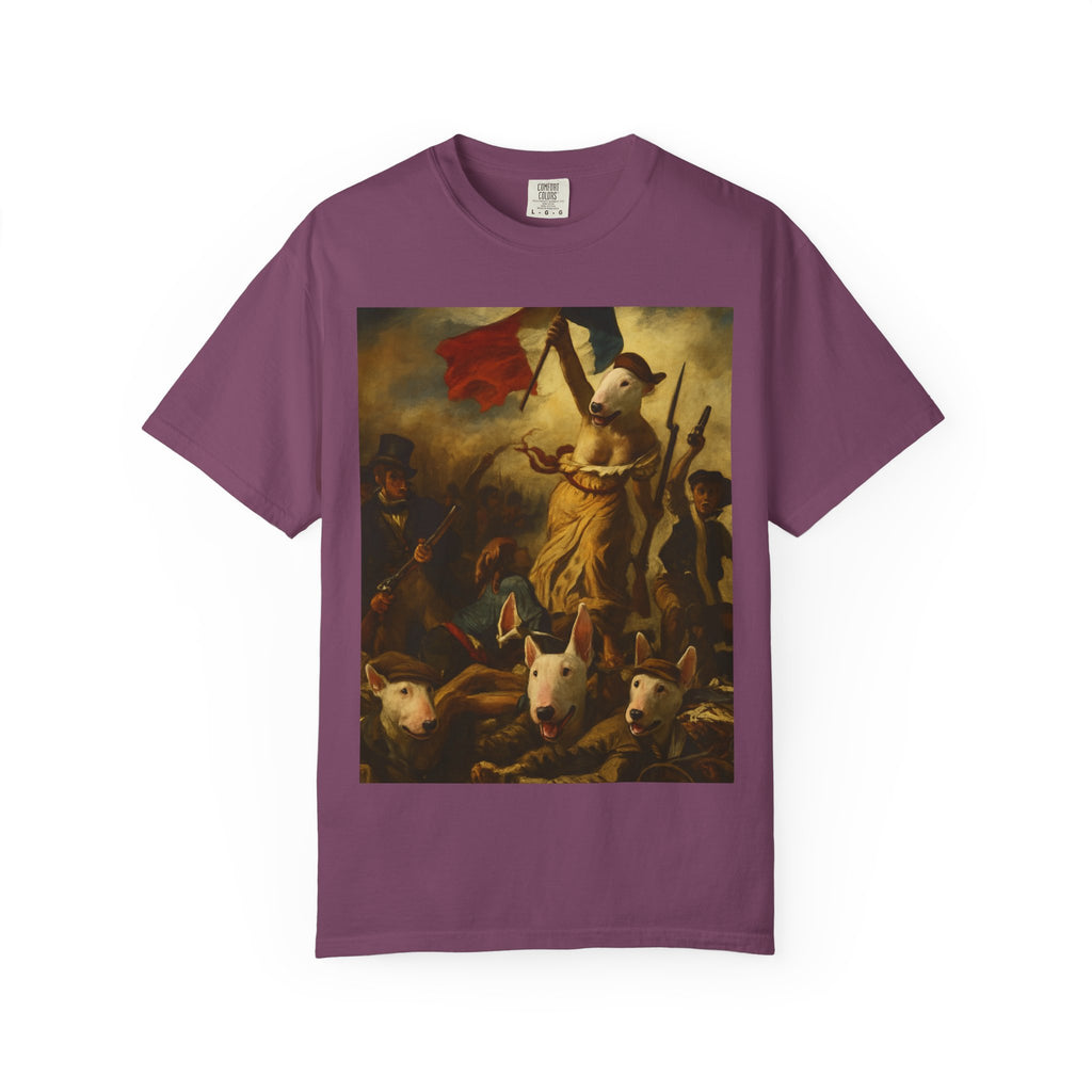Bull Terrier Liberty Leading the People — after Eugene Delacroix, 1830 | Garment-Dyed Tee