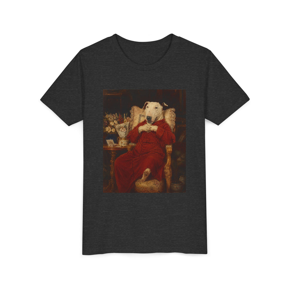Bull Terrier A Happy Birthday — after Antonio Casanova y Estorach, c.1890 | Youth Tee