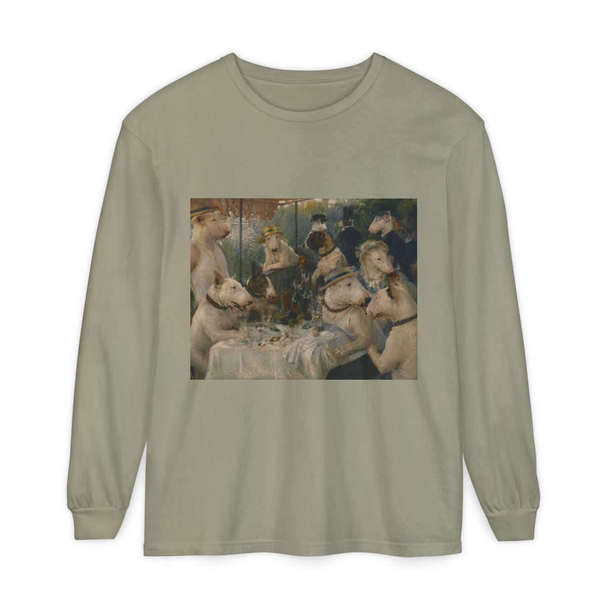 Bull Terrier Luncheon of the Boating Party — after Pierre-Auguste Renoir, 1881 | Long Sleeve