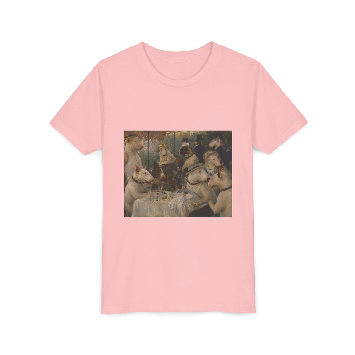 Bull Terrier Luncheon of the Boating Party — after Pierre-Auguste Renoir, 1881 | Youth Tee