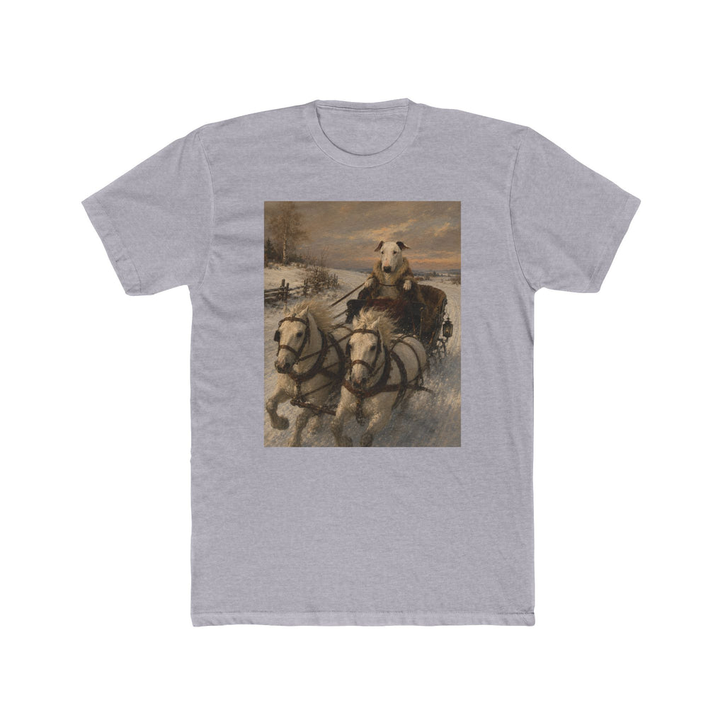 Bull Terrier Sleigh Ride — after Alfred Wierusz-Kowalski, c.1890 | Tee