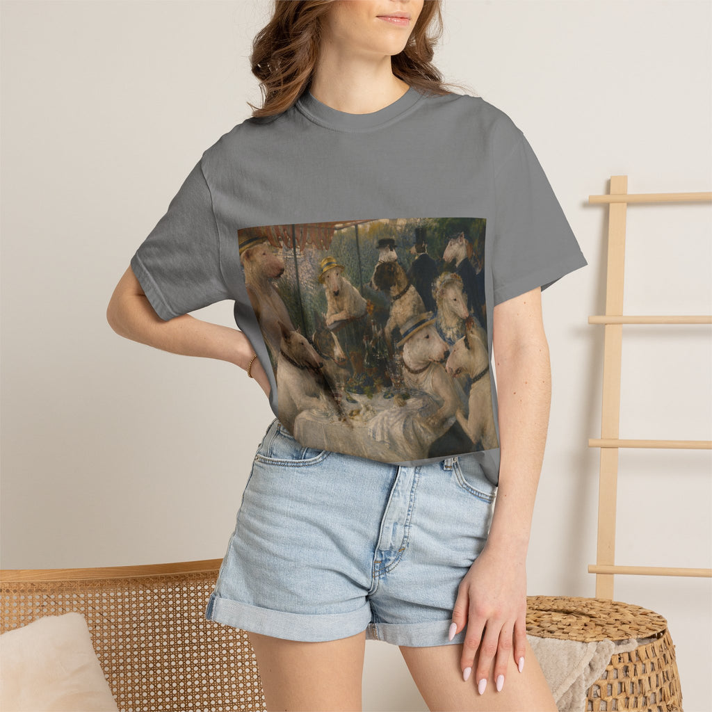 Bull Terrier Luncheon of the Boating Party — after Pierre-Auguste Renoir, 1881 | Garment-Dyed Tee