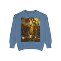 Bull Terrier Liberty Leading the People — after Eugene Delacroix, 1830 | Crewneck