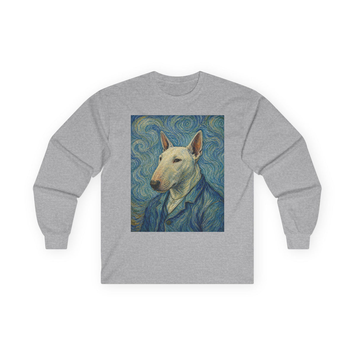 Bull Terrier Self Portrait — after Vincent van Gogh, 1889 | Long Sleeve