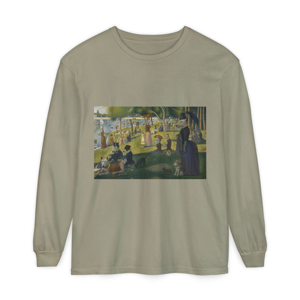 Bull Terrier A Sunday Afternoon on La Grande Jatte — after Georges Seurat, 1886 | Long Sleeve