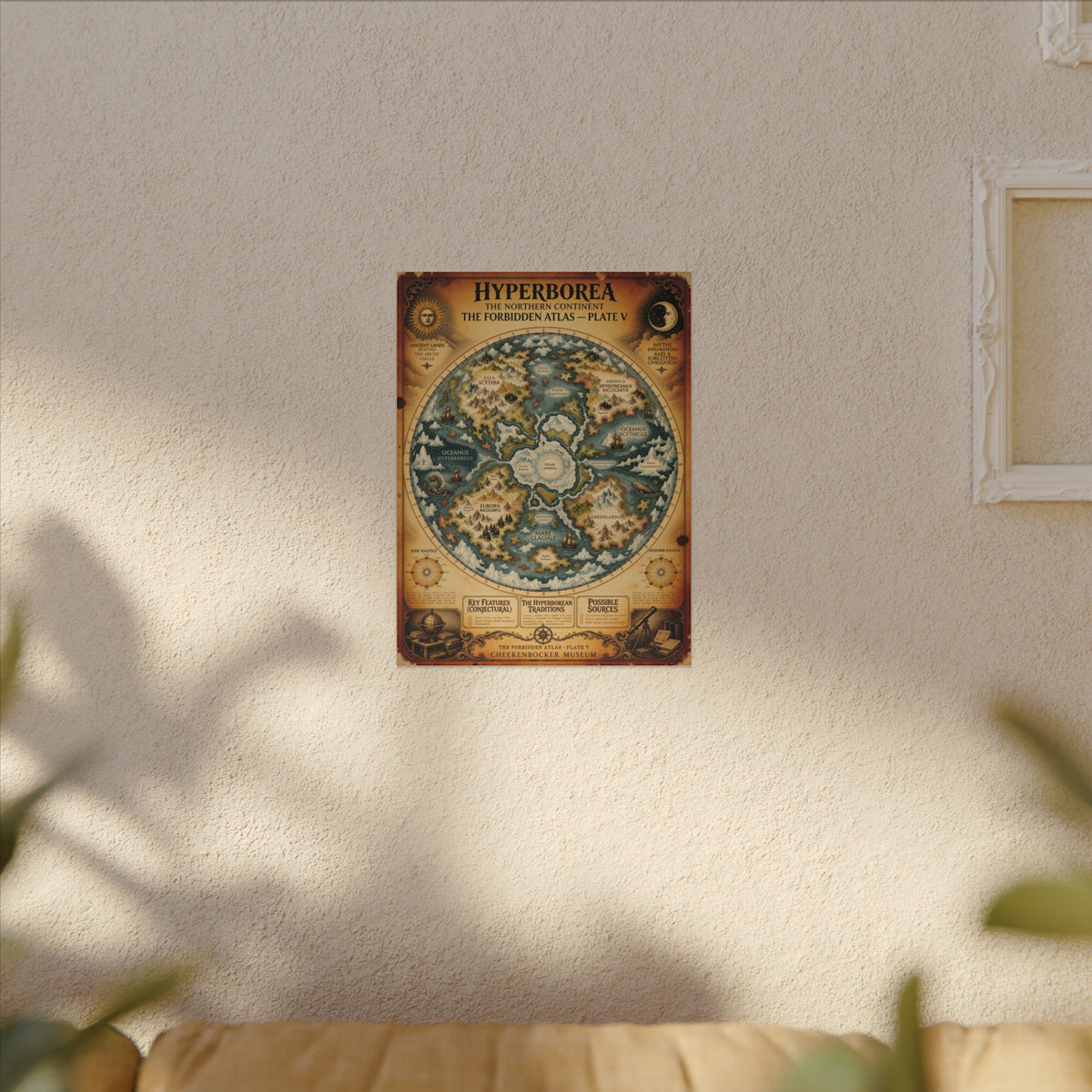 Hyperborea, The Forbidden Atlas Plate V | Canvas