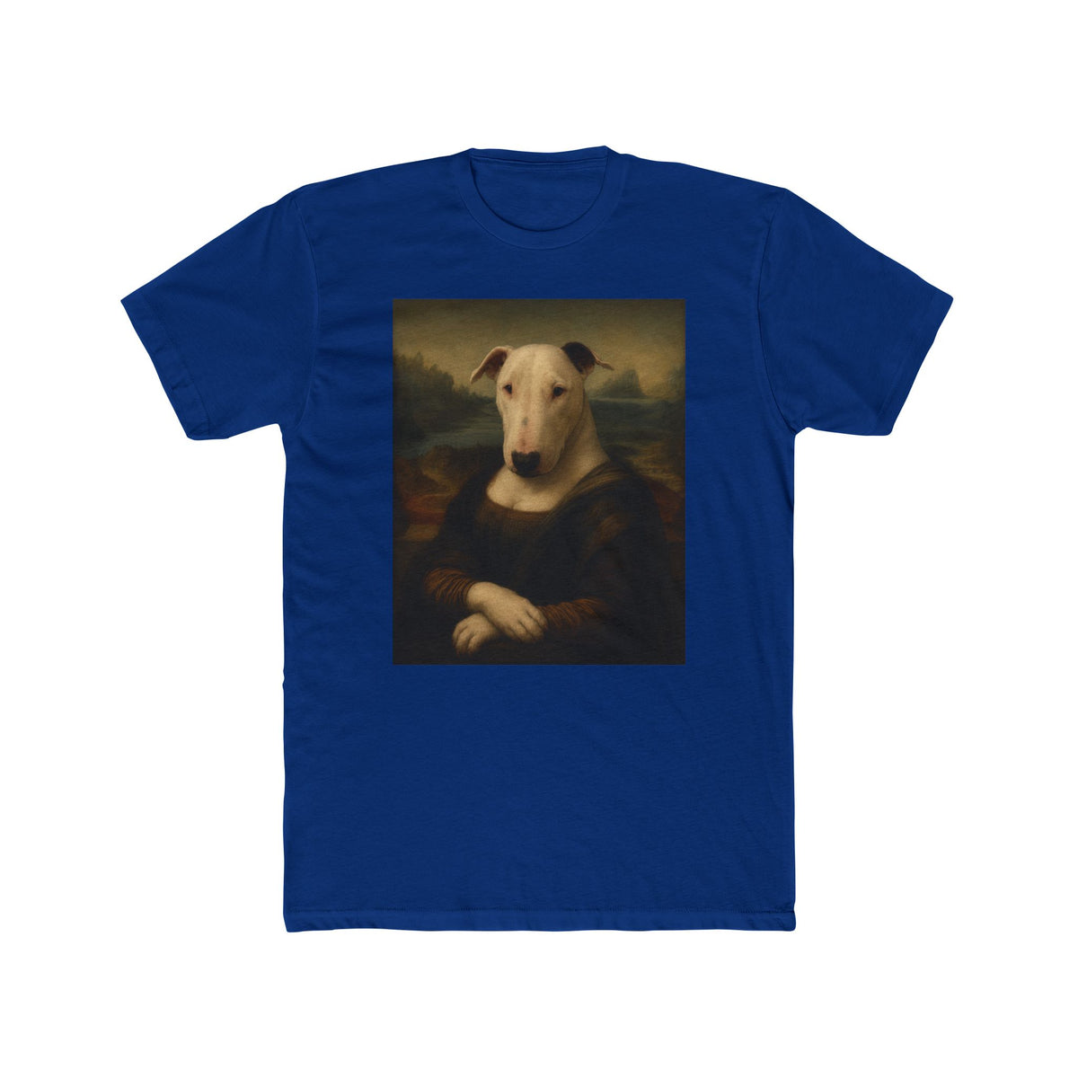 Bull Terrier Mona Lisa — after Leonardo da Vinci, c.1503 | Tee