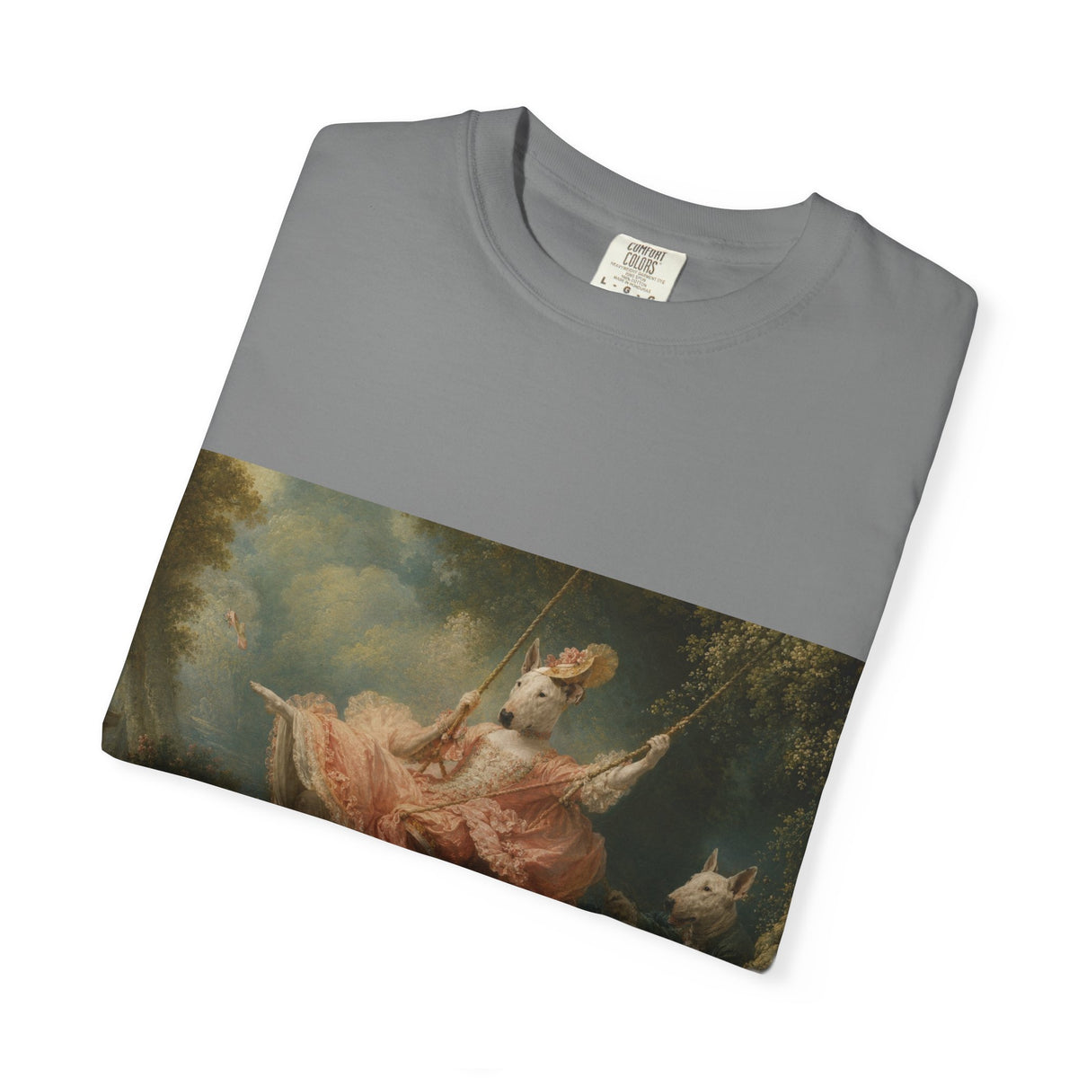 Bull Terrier The Swing — after Jean-Honore Fragonard, 1767 | Garment-Dyed Tee