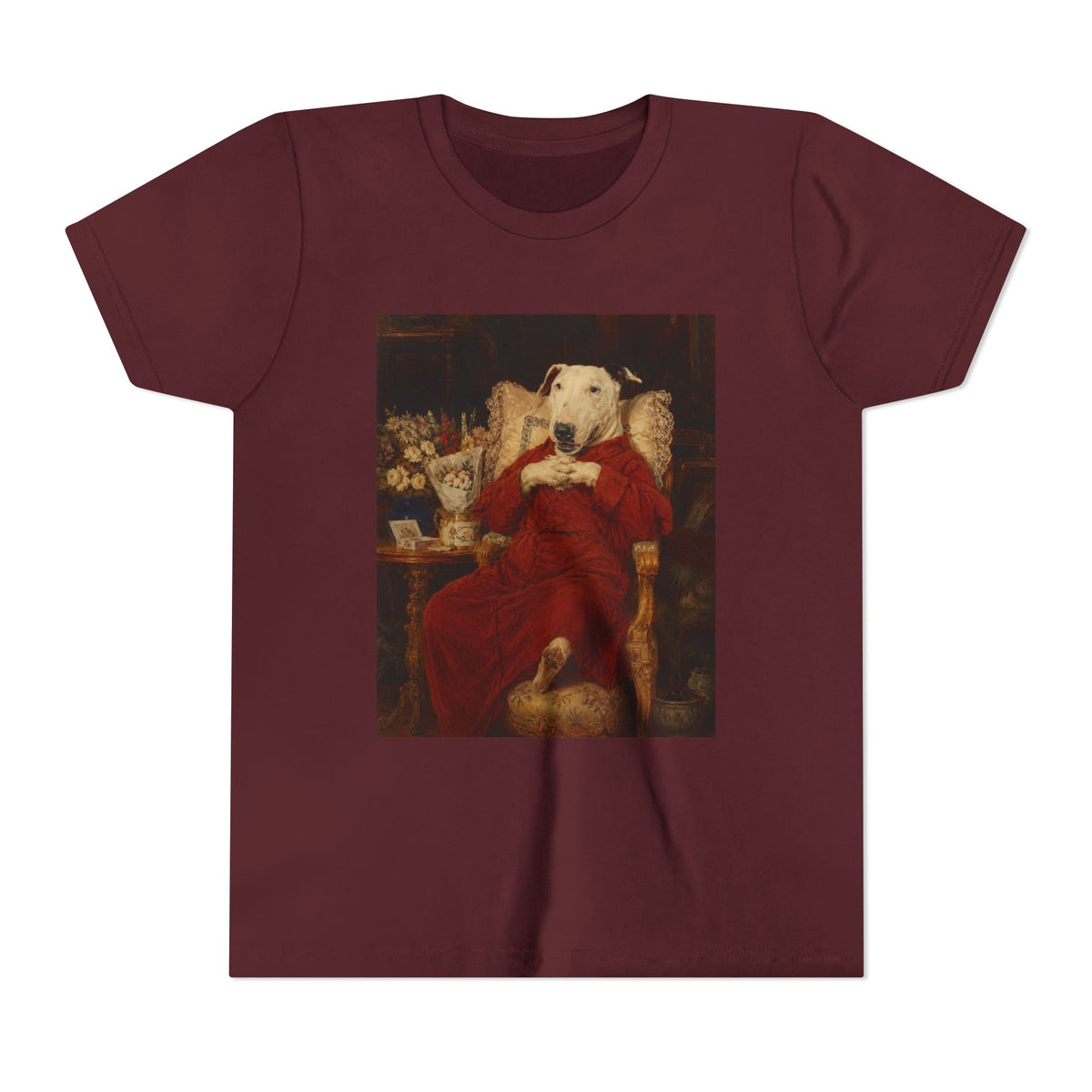 Bull Terrier A Happy Birthday — after Antonio Casanova y Estorach, c.1890 | Youth Tee