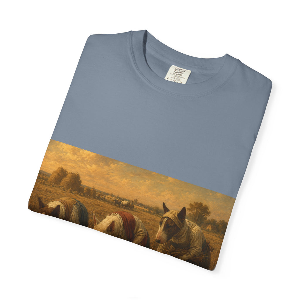 Bull Terrier The Gleaners — after Jean-Francois Millet, 1857 | Garment-Dyed Tee