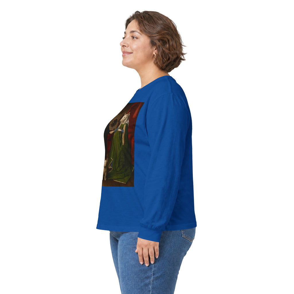 Bull Terrier The Arnolfini Portrait — after Jan van Eyck, 1434 | Long Sleeve