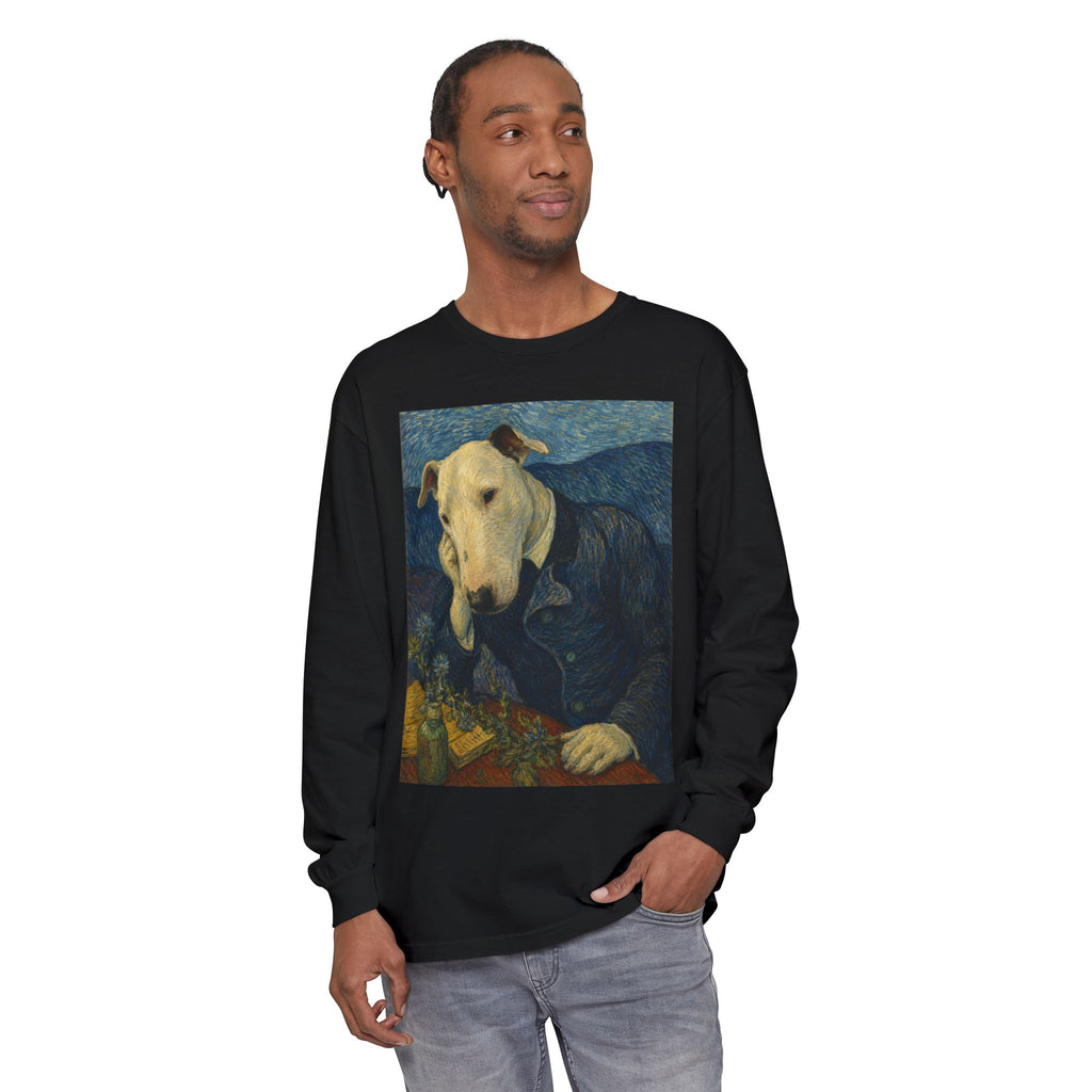 Bull Terrier Portrait of Doctor Gachet — after Vincent van Gogh, 1890 | Long Sleeve
